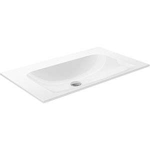 Keuco X-Line Céramique de salle de bain 33160318000 80,5x49,3 cm, sans trou pour robinetterie et trop-plein, blanc