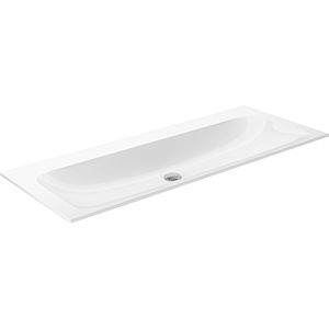 Keuco X-Line Céramique de salle de bain 33180311200 120,5x49,3 cm, sans trou pour robinetterie et trop-plein, blanc