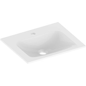 Keuco X-Line Bathroom ceramics -basin 33130314601 46.5x1.7x38.3cm, for 2000 hole tap, without overflow, white
