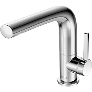 Keuco Edition 400 basin mixer 51505030000 projection 153mm, swiveling, with waste fitting, brushed bronze