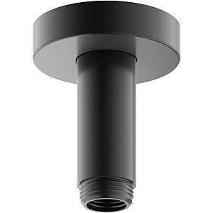 Keuco arm 51689130100 brushed black chrome, projection 100 mm, for ceiling connection G 2000 / 2