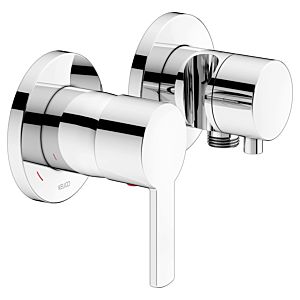 Keuco Plan Blue shower fitting 53951011221 chrome, for 2 outlets, with wall elbow and shower holder