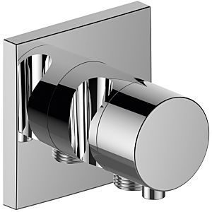 Keuco IXMO Comfort 2-way diverter 59556011202 concealed installation, square, hose connection and shower holder, chrome-plated