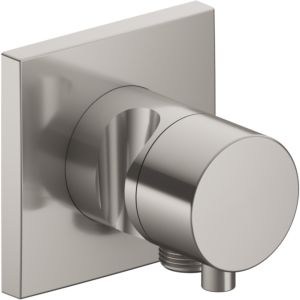 Keuco IXMO 2-way diverter 59557071202 flush-mounted installation, hose connection and shower holder, square, stainless steel finish