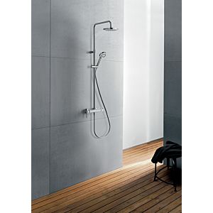 Kludi Logo single lever mixer dual shower system 6808505-00 chrome, with overhead and hand shower