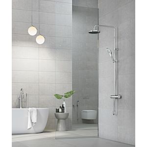 Kludi DIVEx3S système de douche double thermostatique 6907905-00 avec douchette à main, chromé