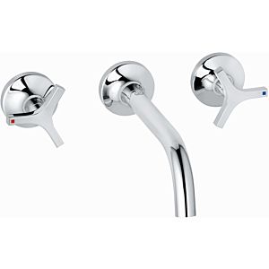 Kludi Nova Fonte shell and finish complete set 201440539 chrome, for three-hole basin mixer, projection 180 mm