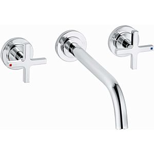 Kludi Nova Fonte shell and finish complete set 201460520 chrome, for three-hole basin mixer, projection 240 mm
