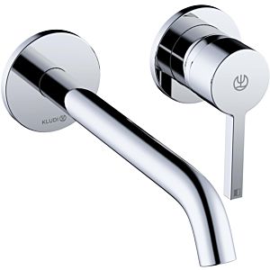 Kludi Nova Fonte final assembly set 202450515 concealed washbasin two-hole wall-mounted single-lever mixer, projection 220mm, chrome