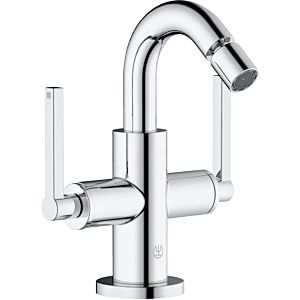 Kludi Nova Fonte bidet two-handle fitting 203130515 with drain fitting, chrome