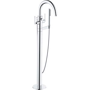 Kludi Nova Fonte bath and shower mixer 205900515 stand assembly, for free-standing baths, chrome