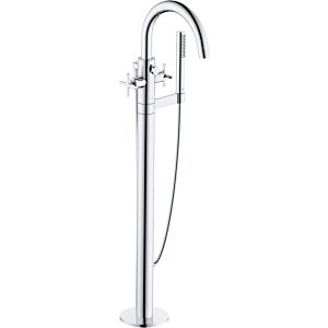 Kludi Nova Fonte bath and shower mixer 205900520 standing installation, for free-standing baths, chrome