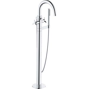 Kludi Nova Fonte bath and shower mixer 205900539 stand assembly, for free-standing baths, chrome