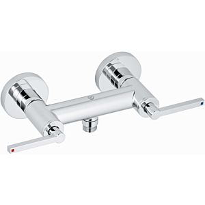 Kludi shower mixer 207100515 wall mounting, metal wing handle, chrome
