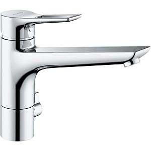 Kludi Mix kitchen faucet multi-single lever mixer 329060562 bracket lever, swiveling spout, chrome