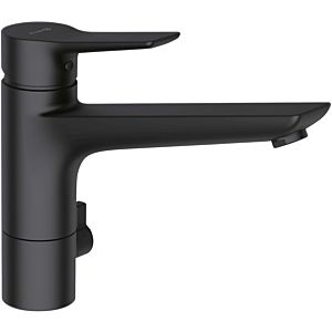 Kludi Mix kitchen faucet multi single lever mixer 329063975 closed lever, swivel spout, matt black
