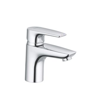 Kludi Pure &amp; solid basin mixer 340280575 chrome, DN 15, without waste set