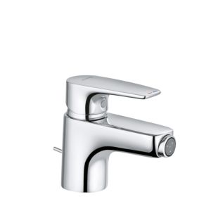 Kludi Pure &amp; solid bidet mixer 342160575 chrome, DN 15, with metal pop-up waste