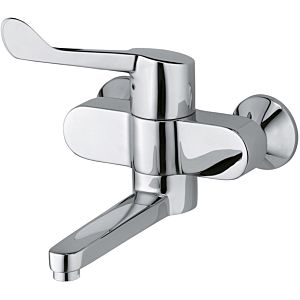Kludi Medi-Care wall-mounted washbasin fitting 349200524 clinic lever, projection 245 mm, chrome