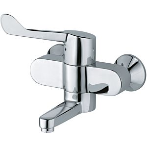 Kludi Medi-Care wall-mounted washbasin fitting 349220524 clinic lever, projection 180 mm, chrome