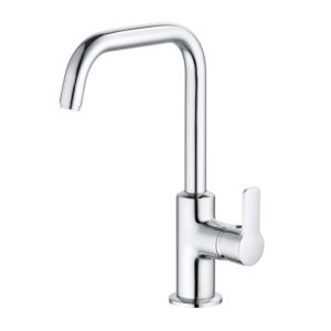 Kludi Pure &amp; easy basin mixer 370230565 chrome, DN 15, swivel spout, with metal pop-up waste