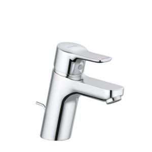 Kludi Pure &amp; easy basin mixer 372760565 chrome, DN 15, with metal pop-up waste, low pressure