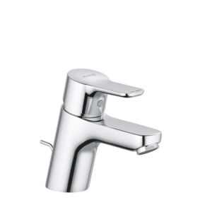 Kludi Pure &amp; easy basin mixer 372850565 chrome, DN 15, with plastic pop-up waste