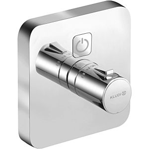 Kludi Push 389010538 concealed thermostatic shower mixer, square, chrome