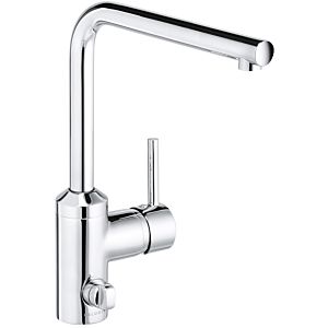 Kludi L-INE sink mixer 428160577  chrome, swivel spout, with device connection