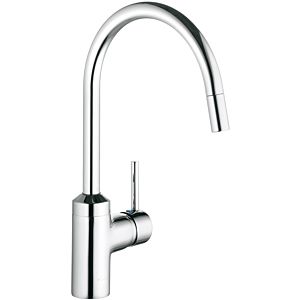 Kludi Bozz kitchen faucet 428510576 swiveling 230 °, pull-out spout, chrome