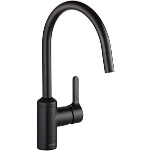 Kludi Bingo Star kitchen faucet 428513978 closed lever, swiveling, pull-out spout, matt black