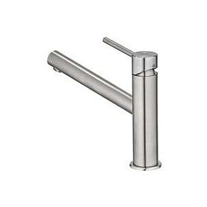 Kludi Steel kitchen faucet 44850F860 swivel spout 360 °, Stainless Steel brushed