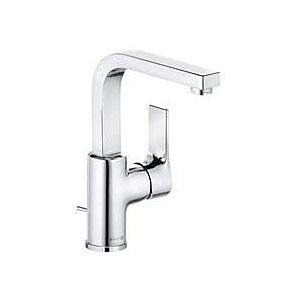 Kludi Zenta SL basin mixer 480270565 chrome, with pop-up waste, swivel spout 360 degrees, lever on the side
