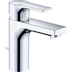 Kludi Zenta SL basin mixer 482930565WR4 with waste fitting, cold water middle position, spout height lower edge 100mm, chrome