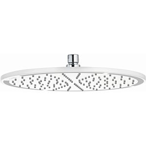 Kludi A overhead shower 6433091-00 white / chrome, 300 mm, flat, round, without shower arm
