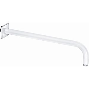 Kludi A shower arm 6653491-00 projection 400mm, white, DN 15, with sliding rosette 61x61mm