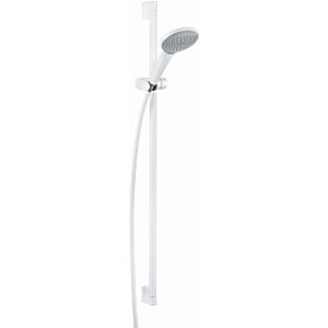 Kludi Freshline shower set 6784091-00 white/chrome, with wall bar 900mm, glides, hand shower