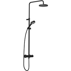 Kludi thermostat dual shower system 6807939-00 with hand shower DIVE S 3S, matt black
