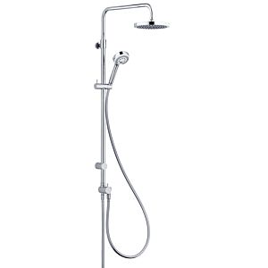 Kludi Logo dual shower system 6809105-00 chrome, with overhead and hand shower