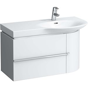 Meuble lavabo LAUFEN Case for Palace H4015010754751 84 x 45 x 37,5 cm, porte 2000 à droite, tiroir 2000 à gauche, finition brillante blanc
