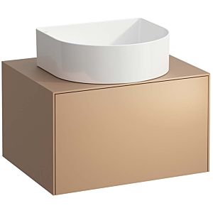 LAUFEN Sonar drawer unit / sideboard H4054010340411 57.5x34x45.5cm, cut-out in the middle, copper