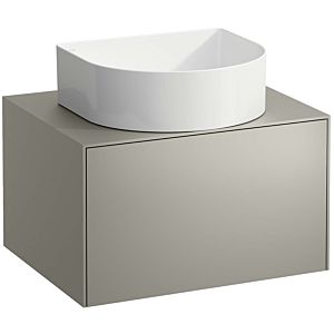 LAUFEN Sonar drawer unit / sideboard H4054010340421 57.5x34x45.5cm, cut-out in the middle, titanium
