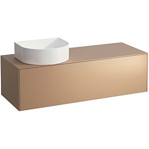 LAUFEN Sonar drawer unit / sideboard H4054220340411 117.5x34x45.5cm, cut-out on the left, copper