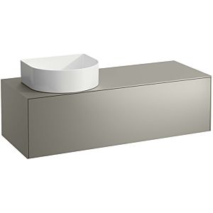 LAUFEN Sonar drawer unit / sideboard H4054220340421 117.5x34x45.5cm, cut-out on the left, titanium