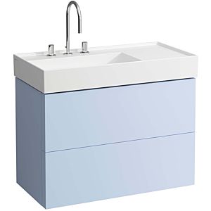 LAUFEN Kartell H4076180336451 60x88x45cm, 2 drawers, gray-blue