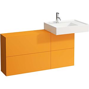 LAUFEN Kartell H4082920336431 120x61x27cm, cut-out on the right, ocher brown