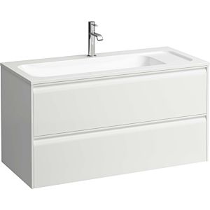 Laufen Meda meuble sous-vasque H4216920112601 97,2x50,4x44,2cm, 2 tiroirs, blanc mat