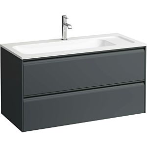 Laufen Meda vanity unit H4216920112661 97.2x50.4x44.2cm, 2 drawers, traffic gray