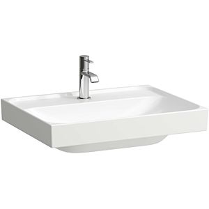 Laufen Meda lavabo H8101137571111 60x46cm, à encastrer, sans trop-plein, 1 trou de robinetterie par lavabo, blanc mat
