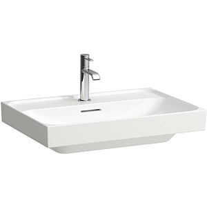 Laufen Meda lavabo H8101140001041 65x46cm, à encastrer, avec trop-plein, 1 trou de robinetterie par lavabo, blanc
